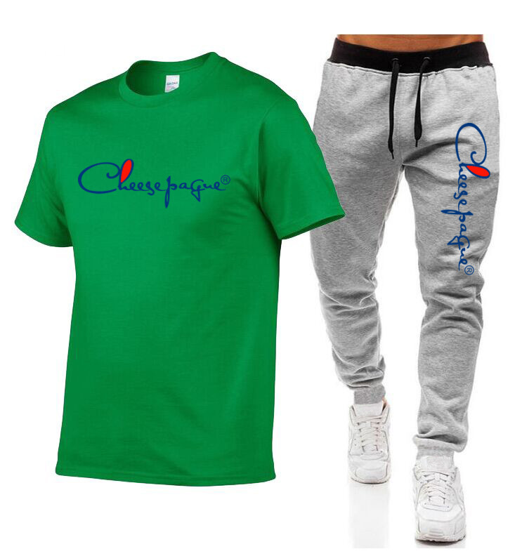 2022 Summer Men Sets Cotton T-shirts + Pants 2 Pieces Casual Men Tracksuit Gym Brand Men's Clothing Man Jogging Sportswear S-2XL, Gray
2022 Summer Men Sets Cotton T-shirts + Pants 2 Pieces Casual Men Tracksuit Gym Brand Men's Clothing Man Jogging Sportswear S-2XL, Gray