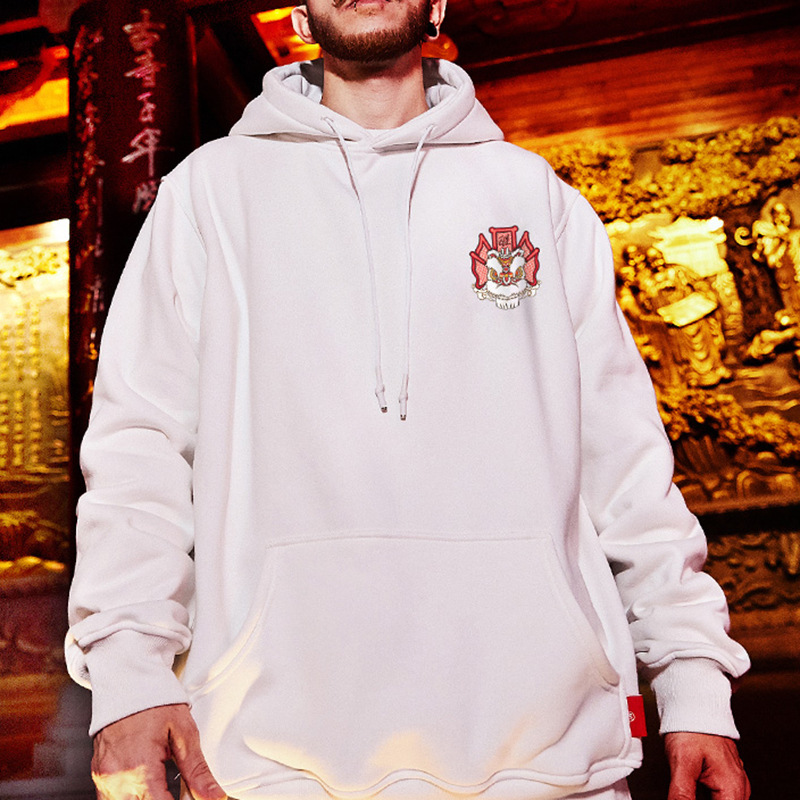 ZAZOMDE Streetwear Hoodies Men Sweatshirt Lion dance Print Autumn Hoodie Long Sleeve Hooded Cool Pullover Jumper Sweatshirts Men LJ201223