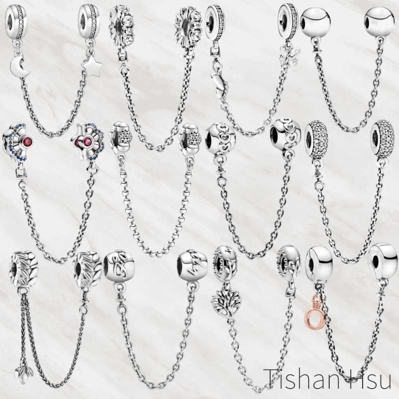 Other 2021 Sale High Quality 925 Sterling Silver Safety Chain Charms Beads Fit Original Pando Bracelets DIY Jewelry Making Gift
Other 2021 Sale High Quality 925 Sterling Silver Safety Chain Charms Beads Fit Original Pando Bracelets DIY Jewelry Making Gift