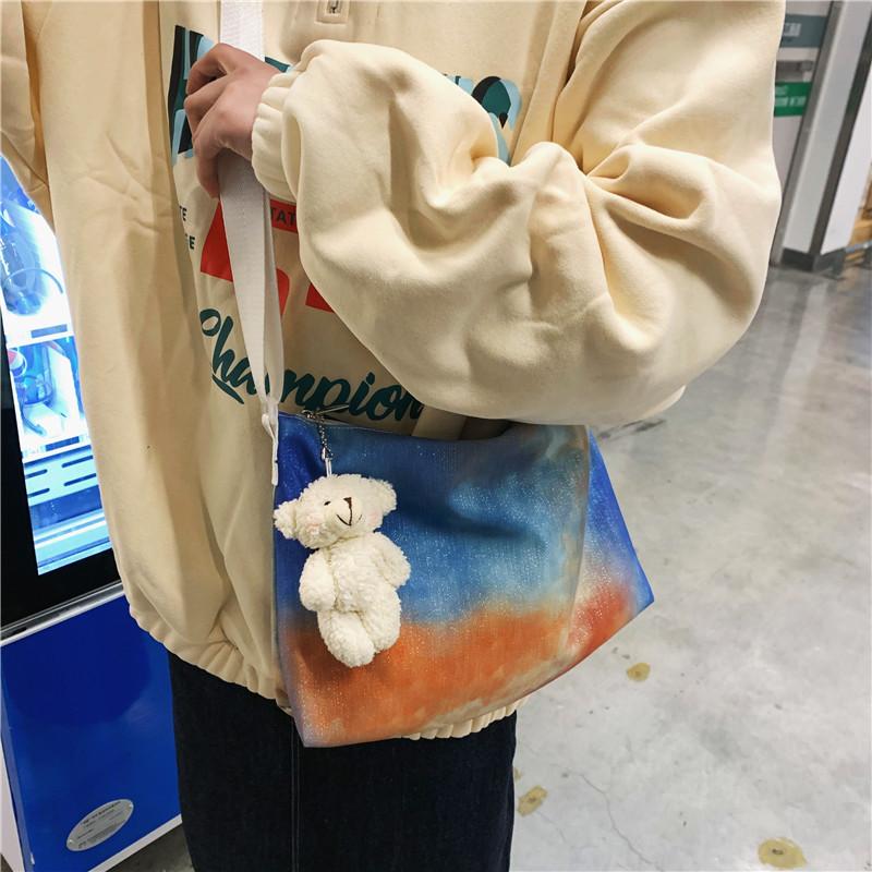 Teenager Cute Canvas Gradient Color Hobo Handbag Student Korean Japanese Harajuku Street Tide Ecology Fabric Sling Messenger Bag, Without pendant
Teenager Cute Canvas Gradient Color Hobo Handbag Student Korean Japanese Harajuku Street Tide Ecology Fabric Sling Messenger Bag, Without pendant