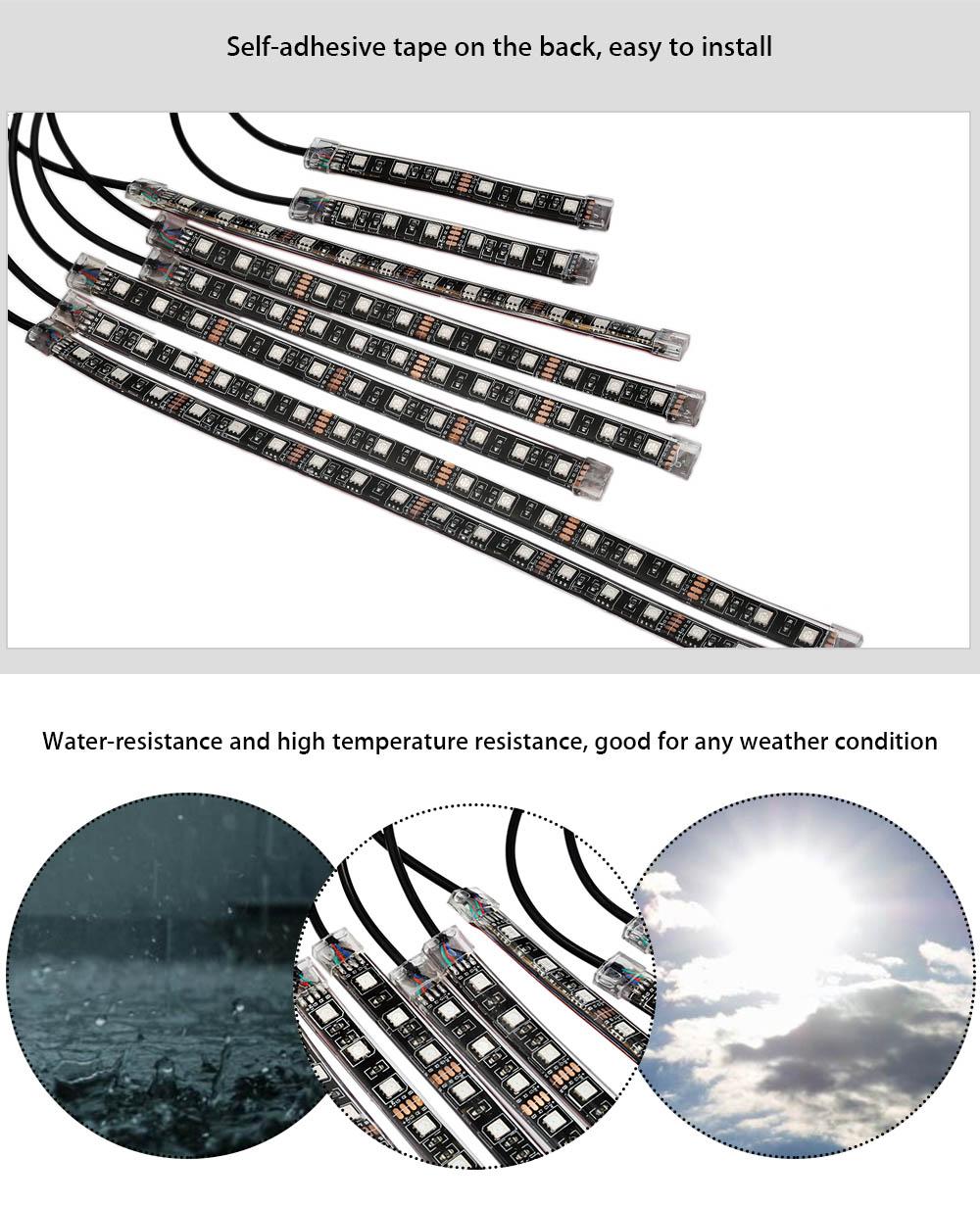 2021 new 10pcs Multi-color Remote Control Motorcycle LED Atmosphere Lamp Flexible Strip Glow Light,LED strip ligth is 5050 RGB
2021 new 10pcs Multi-color Remote Control Motorcycle LED Atmosphere Lamp Flexible Strip Glow Light,LED strip ligth is 5050 RGB