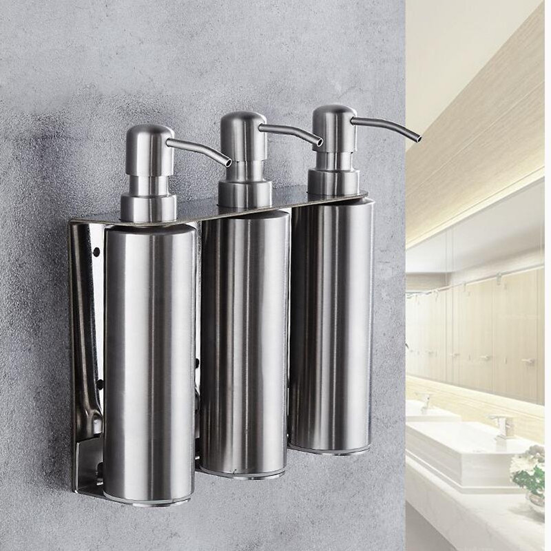 2021 New Wall Mounted Bathroom Hand Liquid Dispensers/kitchen Soap Dispenser 304 Stainless Steel Shampoo Bottles Cvi3
2021 New Wall Mounted Bathroom Hand Liquid Dispensers/kitchen Soap Dispenser 304 Stainless Steel Shampoo Bottles Cvi3