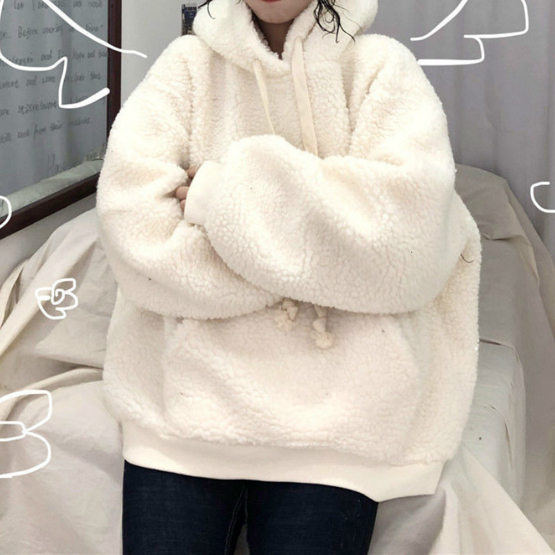 2021 New Deeptown Inverno Slido Hoodies Moda Plush Plus Veet Pulver Feminino Manga Longa Quente Tops Solto Casual Hoodie 36zu, White
2021 New Deeptown Inverno Slido Hoodies Moda Plush Plus Veet Pulver Feminino Manga Longa Quente Tops Solto Casual Hoodie 36zu, White