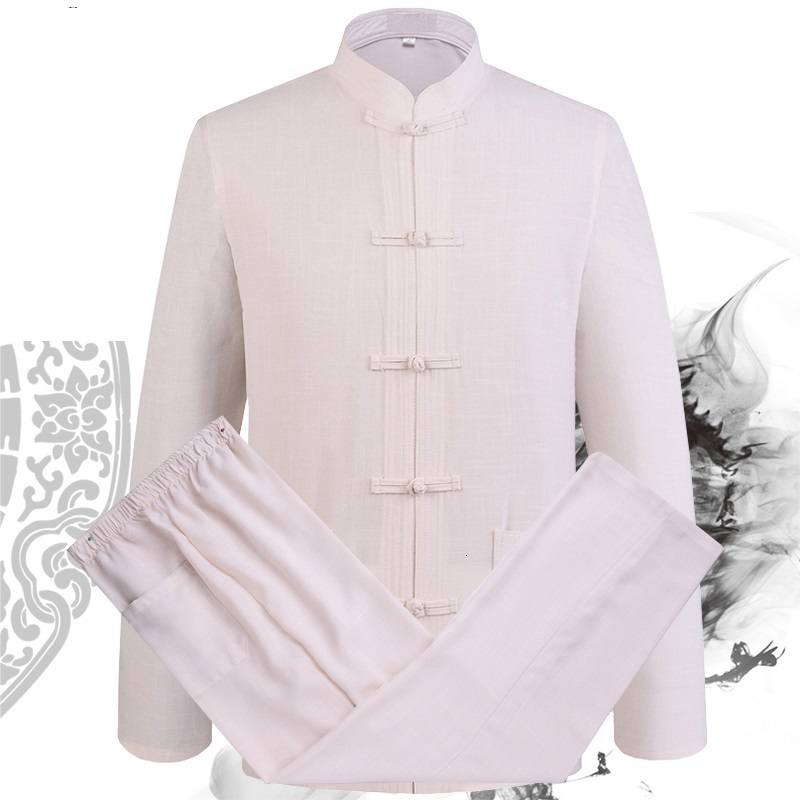 Adult Black Blue White Cotton Linen Tai Chi Uniform Martial Arts Suit Kung Fu Wushu Clothes Taiji Clothing Jacket+pants Sets