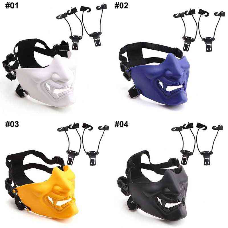 New Half Face Mask Airsoft Costume Halloween Cosplay BB Evil Demon Kabuki Samurai Half Face Mask
New Half Face Mask Airsoft Costume Halloween Cosplay BB Evil Demon Kabuki Samurai Half Face Mask