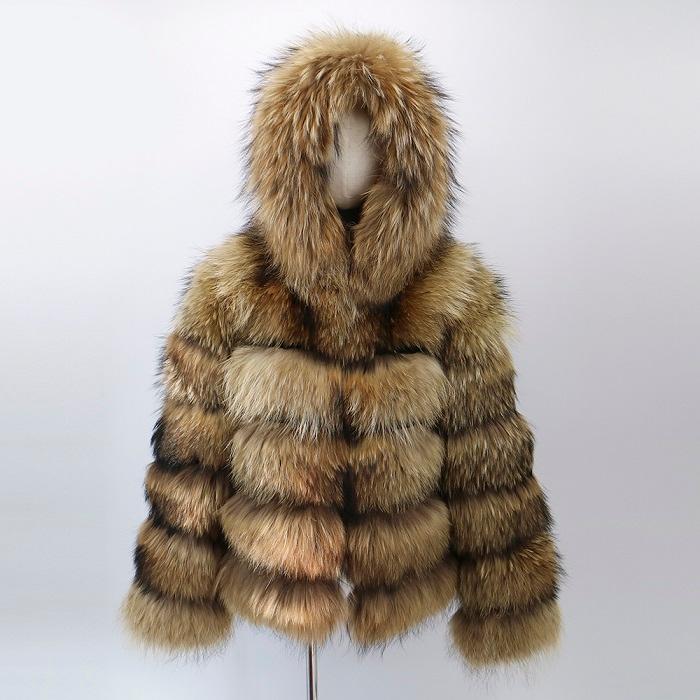 Women's Fur & Faux CT909 Women Fashion Real Natural Raccoon Jacket Coat Hooded Over Size, Black
Women's Fur & Faux CT909 Women Fashion Real Natural Raccoon Jacket Coat Hooded Over Size, Black
