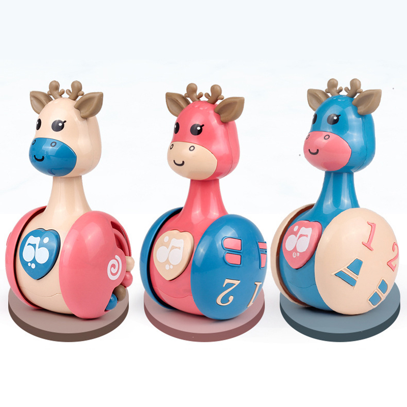 Electronics RobotsFun Electric Rolling Monkey Robot Toy Voice Control Lighting Music Somersault Child Baby Interactive Toys for