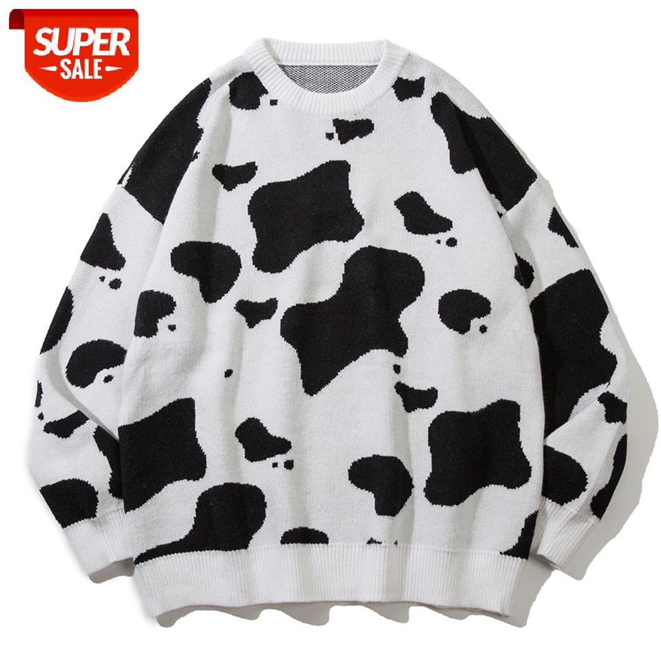 2021 Cow Full Print Knitted Sweater Winter Oversize Harajuku Streetwear Retro Sweater Pullovers Men Hip Hop Knit Pullover Unisex #Ta0k, White;black
2021 Cow Full Print Knitted Sweater Winter Oversize Harajuku Streetwear Retro Sweater Pullovers Men Hip Hop Knit Pullover Unisex #Ta0k, White;black