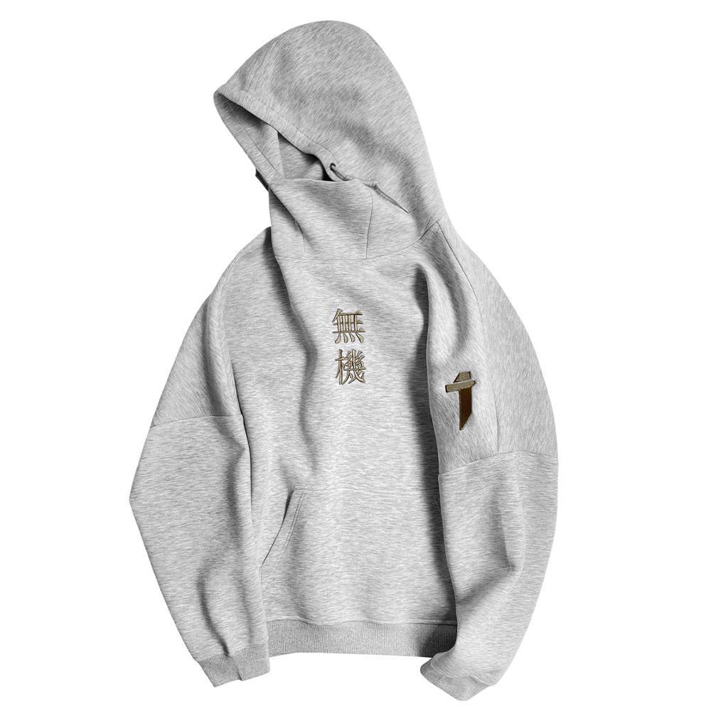 April MOMO Harajuku Hoodies Men Embroidery Ninja Streetwear Hoodie Sweatshirt Man Hip Hop Cotton Pullover Techwear Tops Male 201113