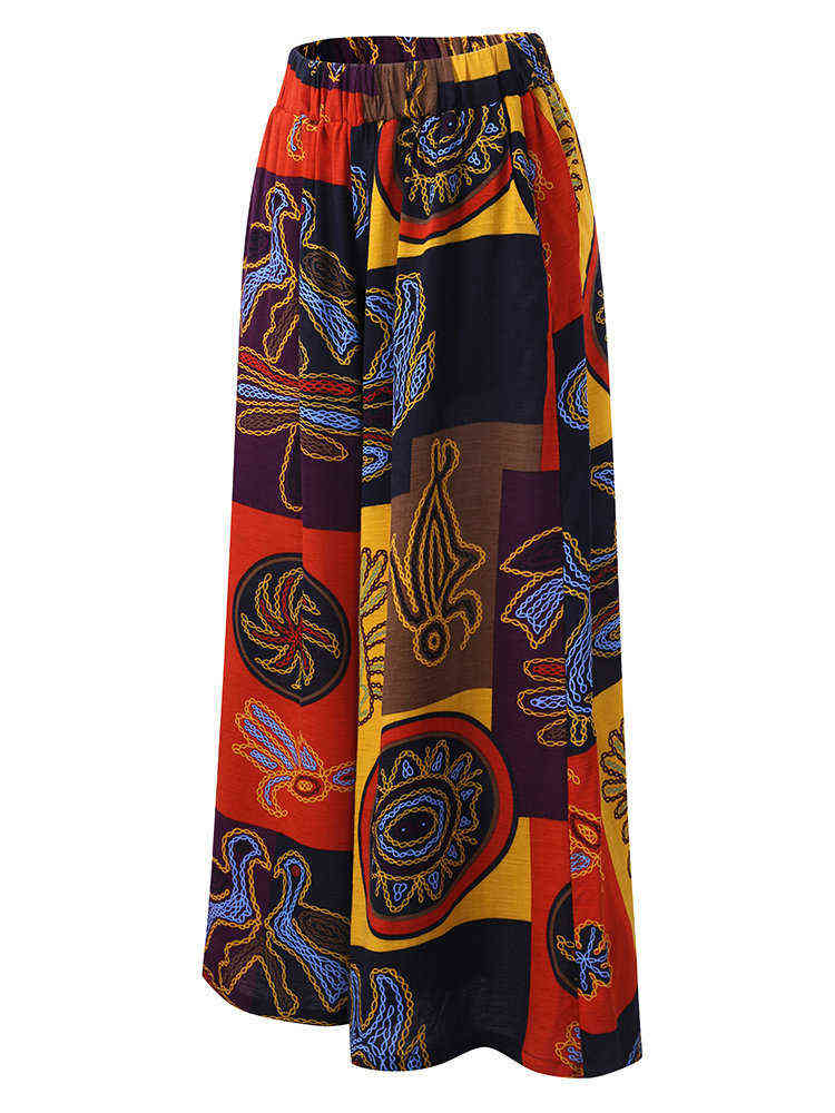 Wide Leg Linen Women's Pants Y2k Fashion Ankle Length s Trouser Fall Clothes For Women 211124Z