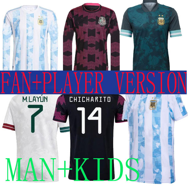 2021 Mexico Long sleeve soccer jerseys argentina home MESSI ls player version kids kit sets 21 22 DYBALA KUN AGUERO H.LOZANO AWAY RAUL J.M.CORONA CHICHARITO BLUE, Mexico kids
2021 Mexico Long sleeve soccer jerseys argentina home MESSI ls player version kids kit sets 21 22 DYBALA KUN AGUERO H.LOZANO AWAY RAUL J.M.CORONA CHICHARITO BLUE, Mexico kids