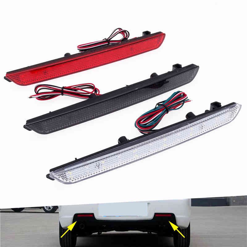1 Pair Car LED Rear Bumper Reflector Brake Lamp for Mazda 3 2004-2009 Dust-Waterproof Tail Stop Running Turning Light