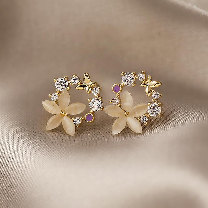 Stud Arrival Earrings Zeojrlly Fashion Round Metal Women Classic Simple Small Elegant Flower Jewelry For Female, Golden;silver
Stud Arrival Earrings Zeojrlly Fashion Round Metal Women Classic Simple Small Elegant Flower Jewelry For Female, Golden;silver