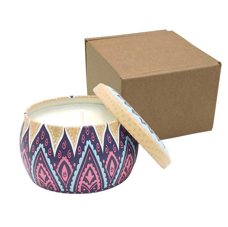 Aromatherapy Candles Cup Fragrance Tin Box Candle Birthday Party Wedding a Small Gift Natural Soy Wax Relax Creative Wholesale