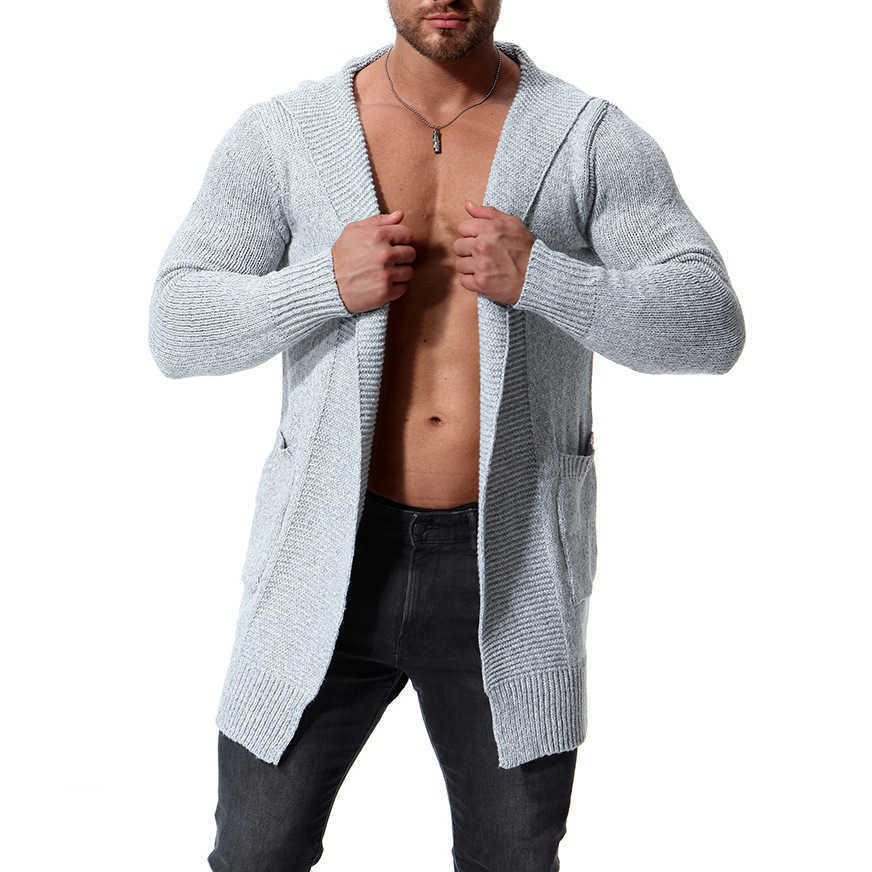 Warm Sweater Slim Long-sleeved Solid Color Regular Turtleneck For Men 211008