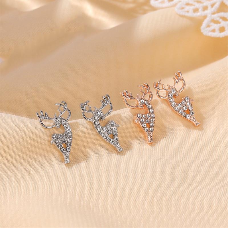 Stud 2Pair Cute Earrings Antler Deer Earpin Boho Ear Crawler Wrap Earring Female Trendy Jewelry Gift Brincos Accessories, Golden;silver
Stud 2Pair Cute Earrings Antler Deer Earpin Boho Ear Crawler Wrap Earring Female Trendy Jewelry Gift Brincos Accessories, Golden;silver