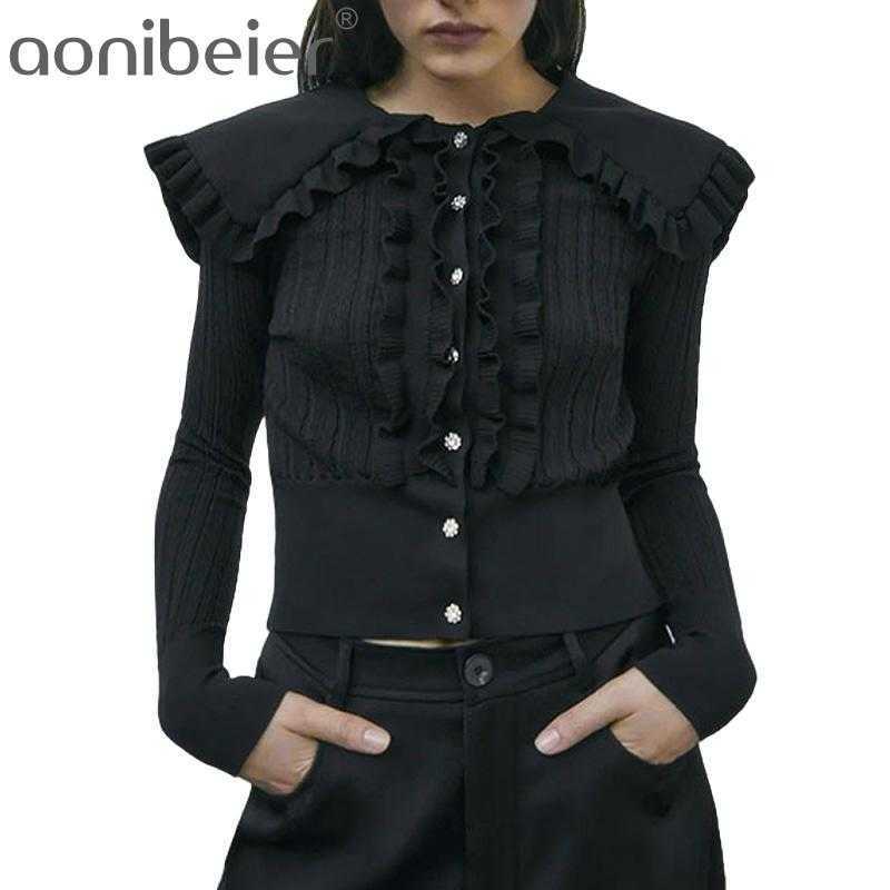 Women Button Decoration O-Neck Knitted Sweater Single Breasted sweaters Long Sleeve Casual Loose Knit Coat Top 210604, Black
Women Button Decoration O-Neck Knitted Sweater Single Breasted sweaters Long Sleeve Casual Loose Knit Coat Top 210604, Black