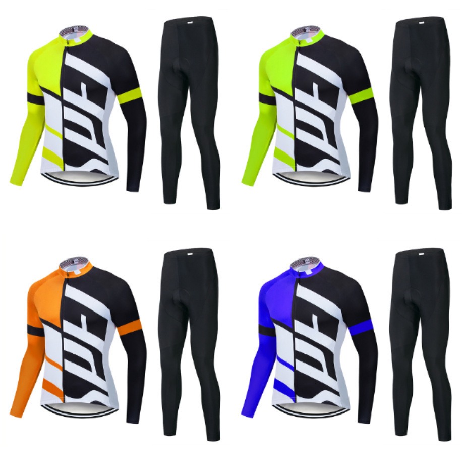 Men's Tracksuits Autumn and winter plus velvet padded long-sleeved cycling jersey suit warm road bike clothing cycling trousers, Orange-3
Men's Tracksuits Autumn and winter plus velvet padded long-sleeved cycling jersey suit warm road bike clothing cycling trousers, Orange-3
