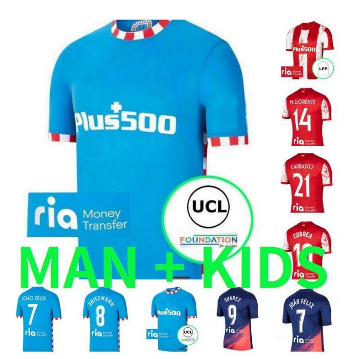 21 22 SUAREZ GRIEZMANN JOÃO FÉLIX Soccer Jerseys 2021 2022 M. Llorente LEMAR CARRASCO CORREA KOKE DEMBELE camiseta de fútbol HERRERA Football Shirt Mens Kids Kit, Army green
21 22 SUAREZ GRIEZMANN JOÃO FÉLIX Soccer Jerseys 2021 2022 M. Llorente LEMAR CARRASCO CORREA KOKE DEMBELE camiseta de fútbol HERRERA Football Shirt Mens Kids Kit, Army green