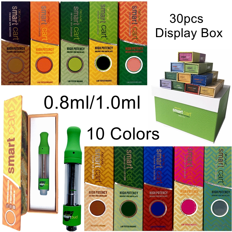 Smart Cart Vape Cartridges Packaging Smartbud 0.8ml 1ml Ceramic Thick Oil Vaporizer Atomizers 510 Thread E Cigarettes Empty Vape Pen Carts
Smart Cart Vape Cartridges Packaging Smartbud 0.8ml 1ml Ceramic Thick Oil Vaporizer Atomizers 510 Thread E Cigarettes Empty Vape Pen Carts