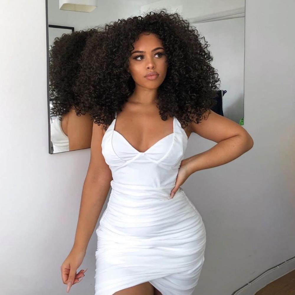 Summer Autumn Dress Women Sexy low-cut Slim Elastic Bodycon Bandage Dress Short Pleated Party Dresses 210309