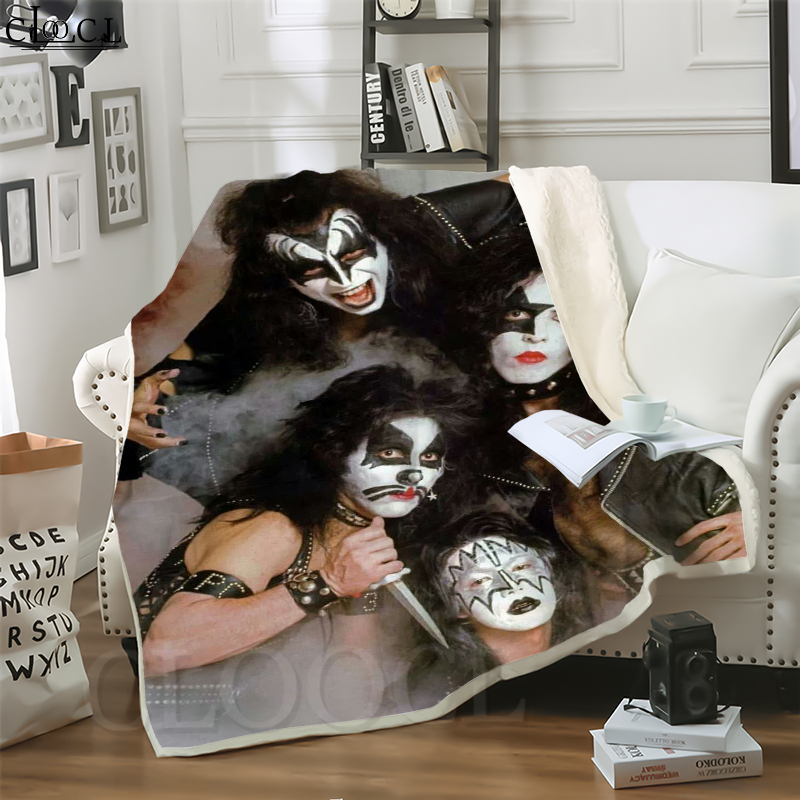 CLOOCL Metal Rock Kiss Band 3D Print Street Style Air Conditioning Blanket Teens Bedding Throw Blankets Plush Quilt
CLOOCL Metal Rock Kiss Band 3D Print Street Style Air Conditioning Blanket Teens Bedding Throw Blankets Plush Quilt