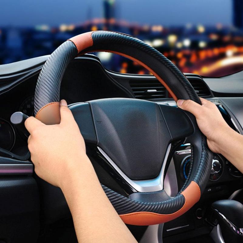 Steering Wheel Covers Car Cover 3D Anti-slip Auto Decoration Carbon Fiber Protector Trim Random Color Protective
Steering Wheel Covers Car Cover 3D Anti-slip Auto Decoration Carbon Fiber Protector Trim Random Color Protective