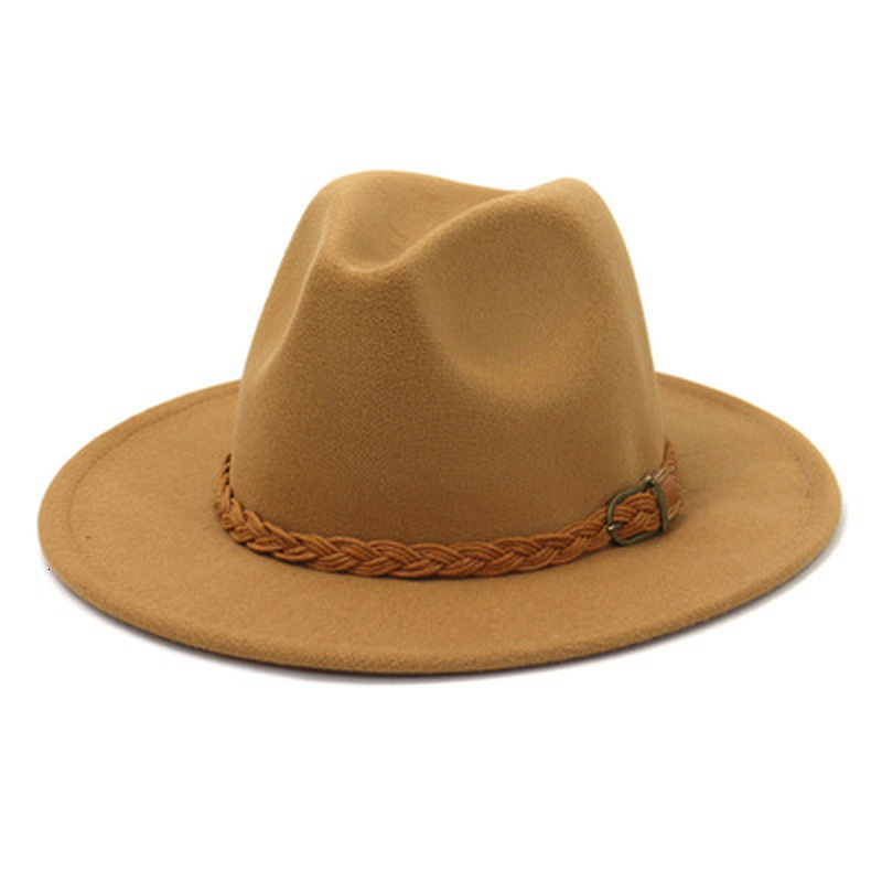 2021 New Felted Belt Band Winter Men Solid Wide Brim Jazz Caps Vintage Casual Outdoor Black White Women Fedora Hats Mojk
2021 New Felted Belt Band Winter Men Solid Wide Brim Jazz Caps Vintage Casual Outdoor Black White Women Fedora Hats Mojk