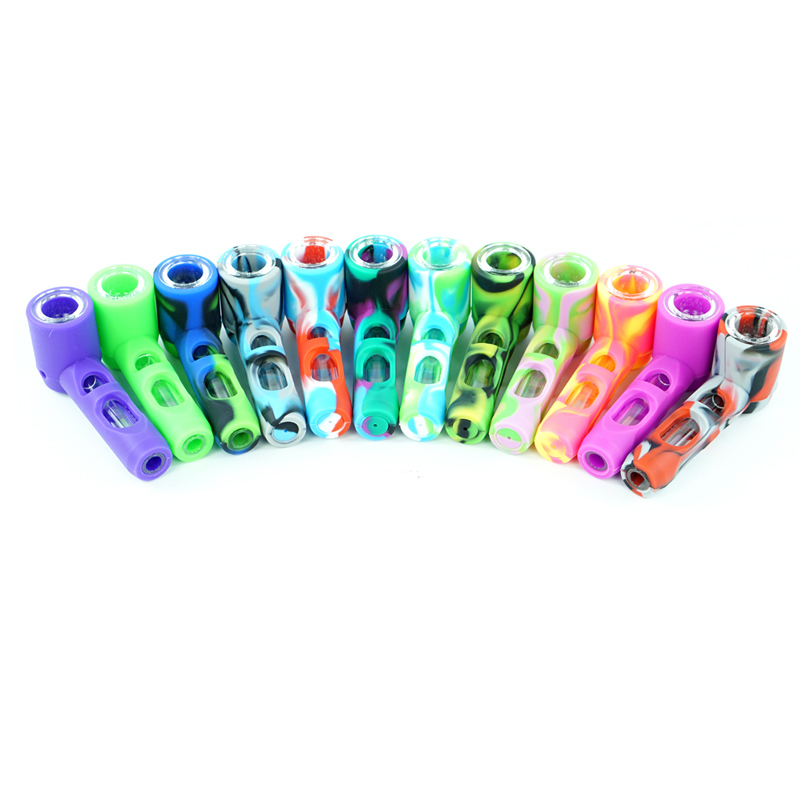 Sample Silicone Smoking Pipe Titan Colorful Hand Pipes With Herb Hidden Bowl Tobacco Oil Rigs Glass Bong
Sample Silicone Smoking Pipe Titan Colorful Hand Pipes With Herb Hidden Bowl Tobacco Oil Rigs Glass Bong