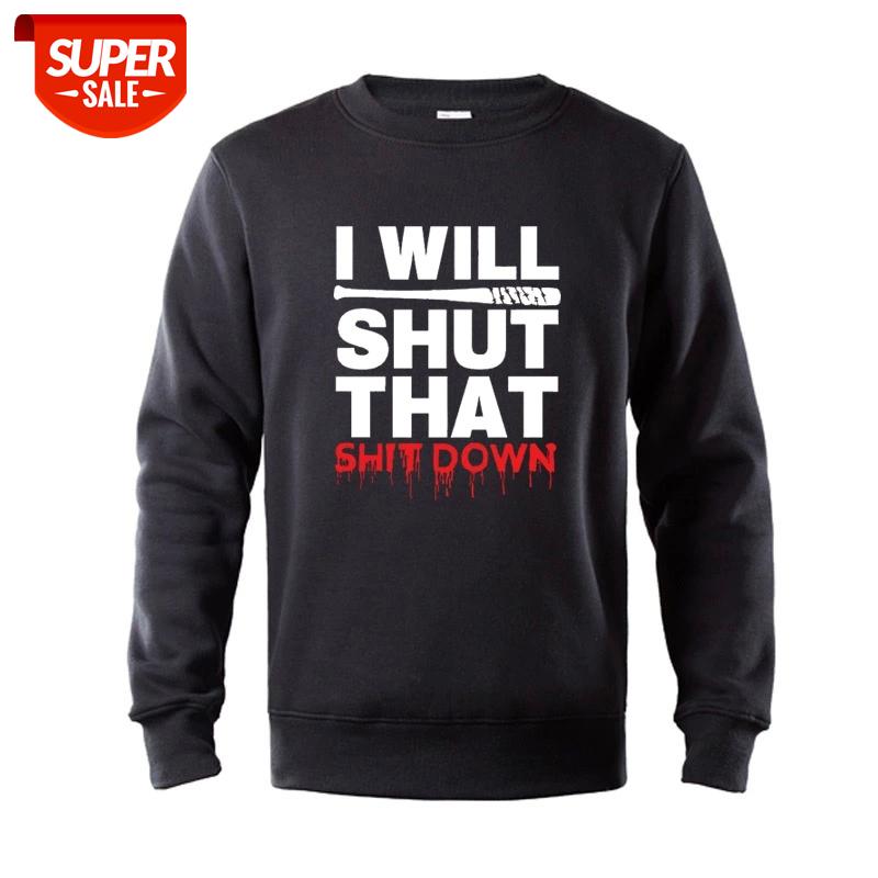 The Walking Dead Negan I Will Shut That Down Hoodie New winter fashion mens sweatshirts casual cotton fleece hoodie sweatshirt #Iv8A, Black 
The Walking Dead Negan I Will Shut That Down Hoodie New winter fashion mens sweatshirts casual cotton fleece hoodie sweatshirt #Iv8A, Black