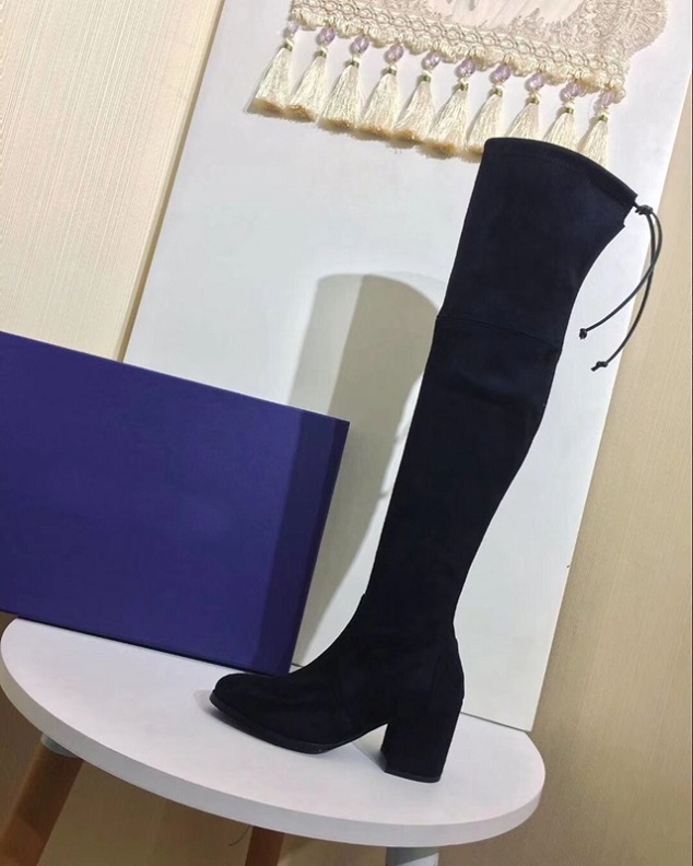 Autumn winter style classic thick heels with over-the-knee boots temperament high-end waterproof velvet elastic silk inner cylinder heig 60, Flat heel
Autumn winter style classic thick heels with over-the-knee boots temperament high-end waterproof velvet elastic silk inner cylinder heig 60, Flat heel