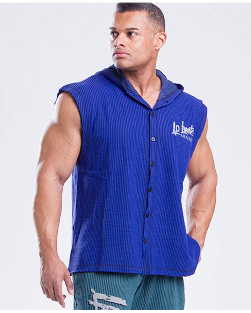 Men Muscle Sleeveless Hoodie Bodybuilding Workout Gym Cotton Fitness Sleeveless Shirts 201020