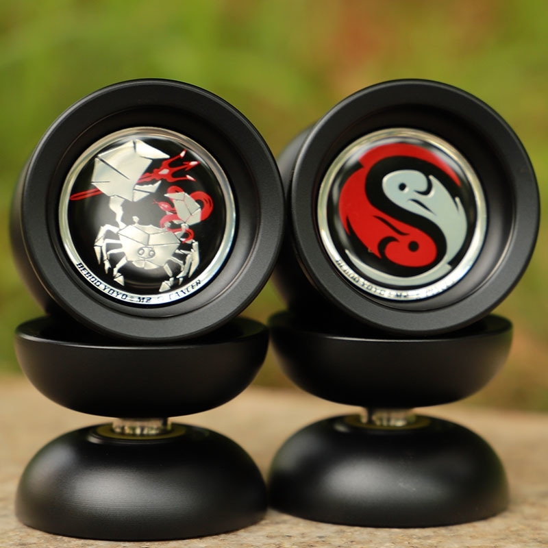 Beboo yoyo professional yoyo M2 Pisse aluminum alloy me set yo yo glove 3 ropes constellation 12 classic toy diabolo gift T200