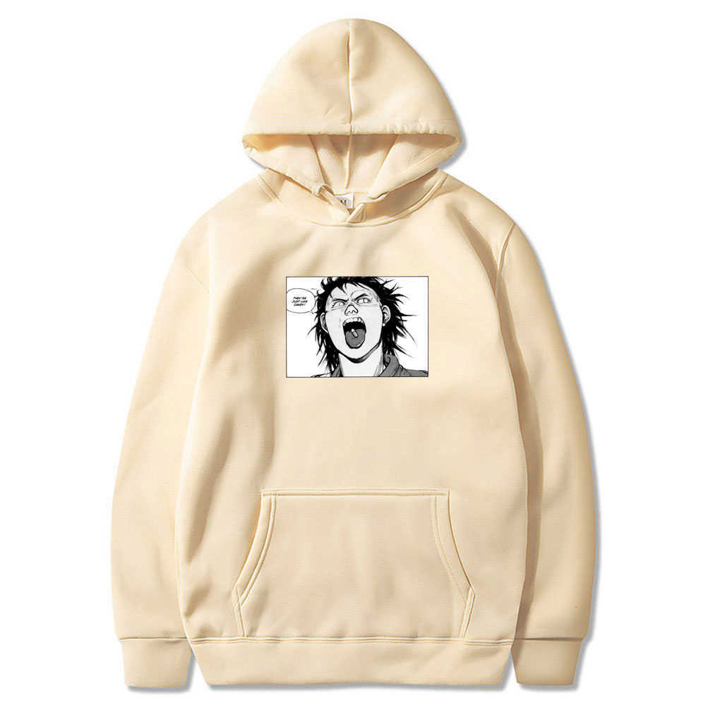 2021 New 90s Japanese Comics Akira Pattern Print Hoodie Men Hip Hop Style Hoodies Male Harajuku Cartoon Hooded Sweatshirt Tops H0823