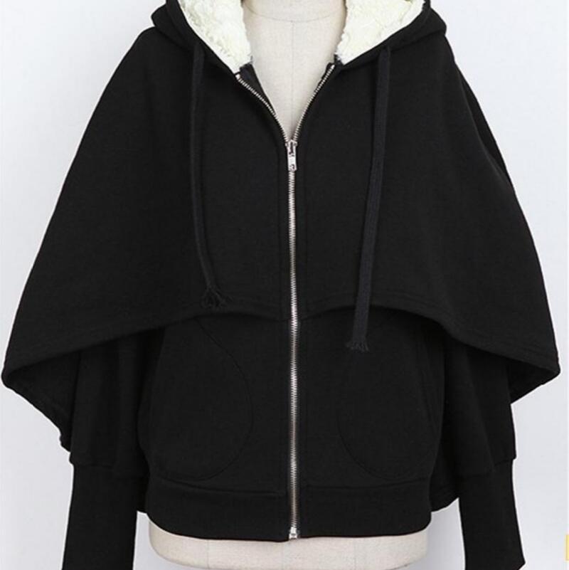 Men' Jackets /Spring Fashion Personalized Custom Large Size Hooded Sweater Bat Padded Fleece Cloak Coat/M--XXXL, Black
Men' Jackets /Spring Fashion Personalized Custom Large Size Hooded Sweater Bat Padded Fleece Cloak Coat/M--XXXL, Black