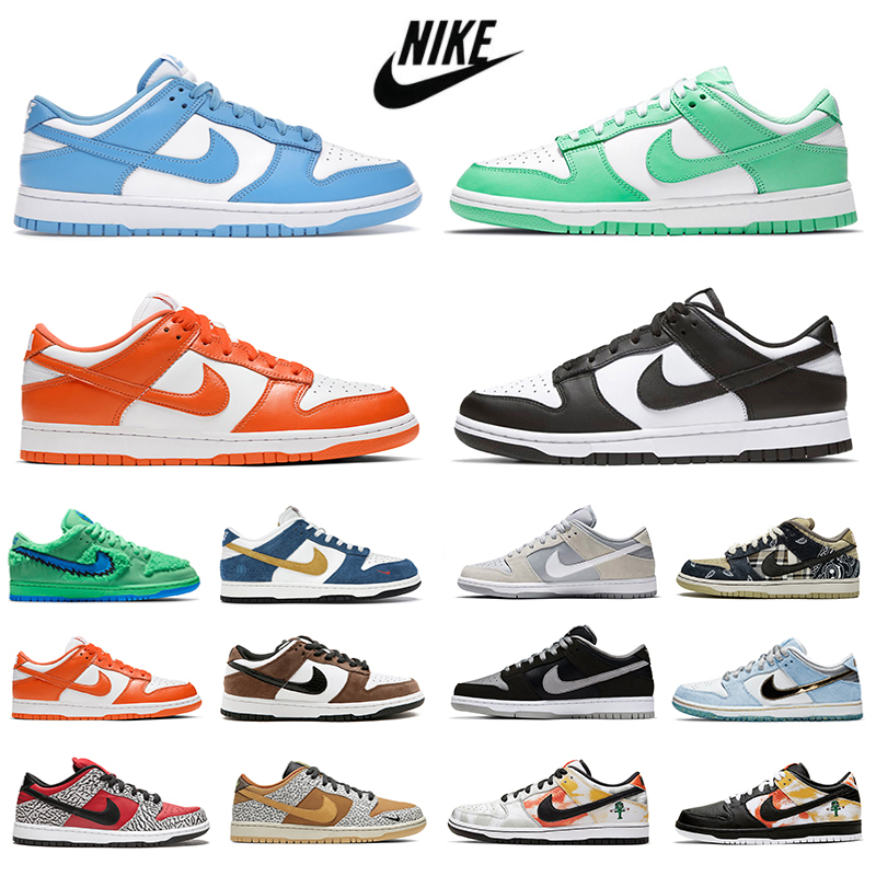Sb dunk men low women Basketball shoes dunks UNC coast Chunky Dunky University red Varsity Green glow Black white Syracuse platform trainers outdoor sports sneakers, Color#5