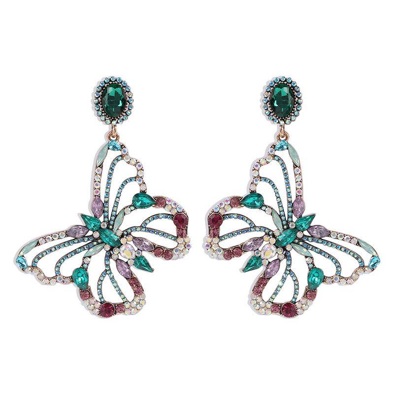 Big Statement Butterfly Studs Earring Women Colorful Rhinestone Diamond Drop Earrings Gifts Fashion Animal Design Street Party Charm Jewelry Accessories
Big Statement Butterfly Studs Earring Women Colorful Rhinestone Diamond Drop Earrings Gifts Fashion Animal Design Street Party Charm Jewelry Accessories