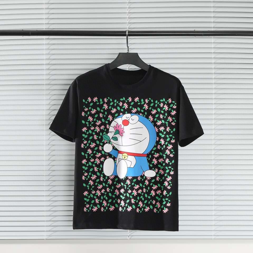 The latest Italian spring and summer fashion flower full printing ladies T-shirt mixed cotton loose casual all-match black oversize men's, White;black
The latest Italian spring and summer fashion flower full printing ladies T-shirt mixed cotton loose casual all-match black oversize men's, White;black