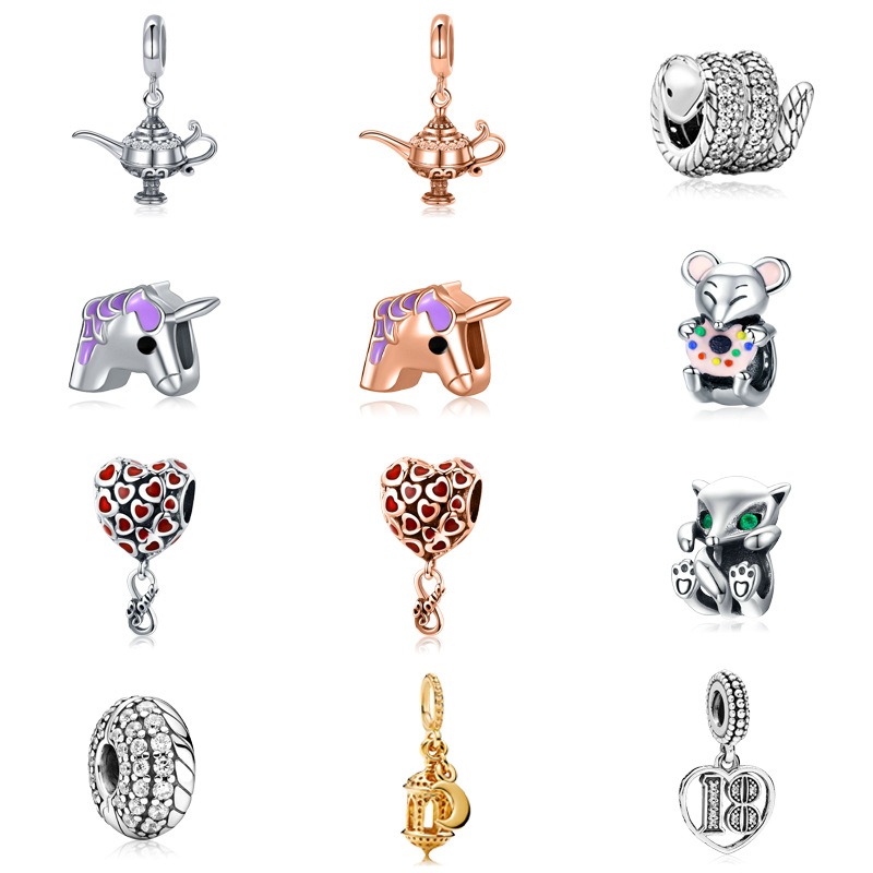 Fits Pandora Bracelets 20pcs Snake Unicorn Teapot Heart Fox Crystal Pendant Charms Beads Silver Charms Bead For Women Diy European Necklace Jewelry 
Fits Pandora Bracelets 20pcs Snake Unicorn Teapot Heart Fox Crystal Pendant Charms Beads Silver Charms Bead For Women Diy European Necklace Jewelry