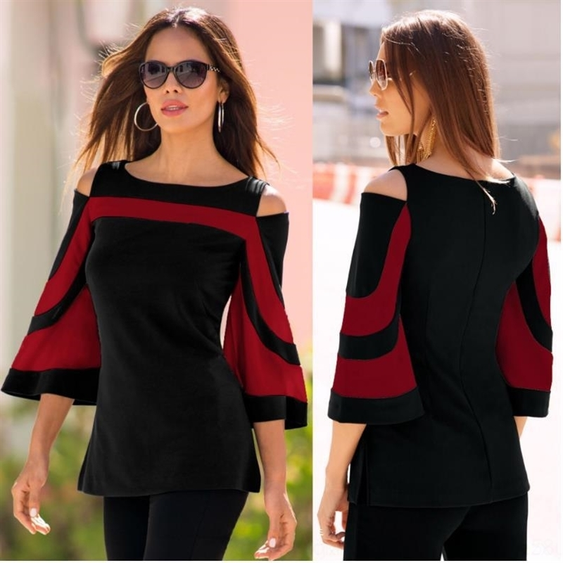 bpy 2021 newshoulder flared women's sleeve 2021 women's newshoulder flared sleeve t-shirt t-shirt horn horn, White
bpy 2021 newshoulder flared women's sleeve 2021 women's newshoulder flared sleeve t-shirt t-shirt horn horn, White