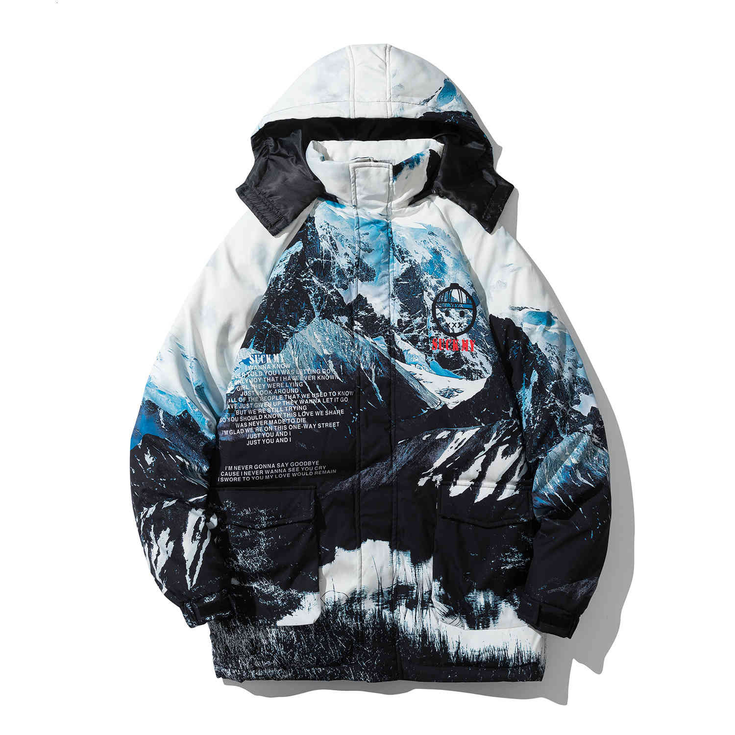 2021 winter thickened tide brand 3D three-dimensional iceberg print hooded loose down jacket men' top, Yrf001
2021 winter thickened tide brand 3D three-dimensional iceberg print hooded loose down jacket men' top, Yrf001