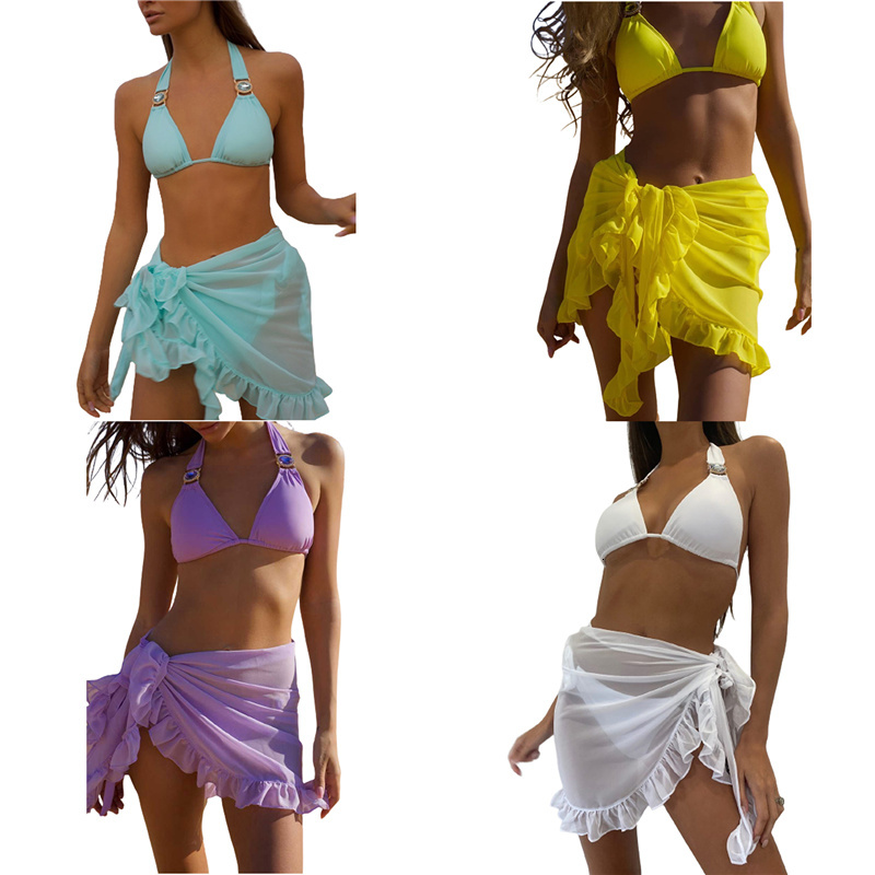 2021 Women Swimsuit Summer Beach Wrap Skirt Bikini Cover Up Ladies Swimwear Womens Swim Wear SkirtsE7WO, White;black
2021 Women Swimsuit Summer Beach Wrap Skirt Bikini Cover Up Ladies Swimwear Womens Swim Wear SkirtsE7WO, White;black