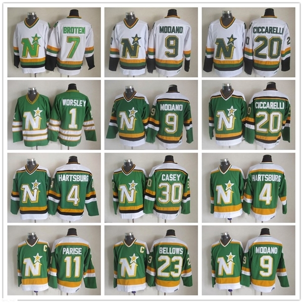 CCM Minnesota North Dallas Stars Hockey Jerseys 1 Gump Worsley 9 Mike Modano 20 Dino Ciccarelli 11 JP PARISE 4 Craig Hartsburg Jersey, Black;red
CCM Minnesota North Dallas Stars Hockey Jerseys 1 Gump Worsley 9 Mike Modano 20 Dino Ciccarelli 11 JP PARISE 4 Craig Hartsburg Jersey, Black;red
