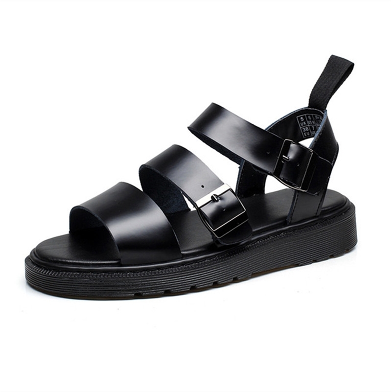 Doc Men's Martins Shoes Outdoor Summer Genuine Leather Non-slip Breathable Men Fashion Roman Beach Shoes Casual Sandals Men 210302, Black
Doc Men's Martins Shoes Outdoor Summer Genuine Leather Non-slip Breathable Men Fashion Roman Beach Shoes Casual Sandals Men 210302, Black