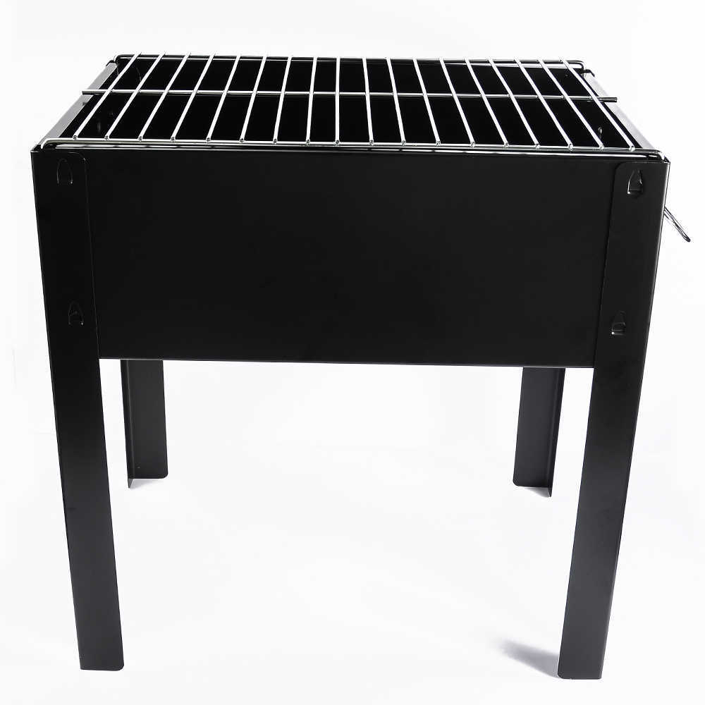Portable Grill BBQ Foldable Charcoal Barbecue Grill Garden Outdoor Cooking Camping Hiking Picnic Travel Park 210724