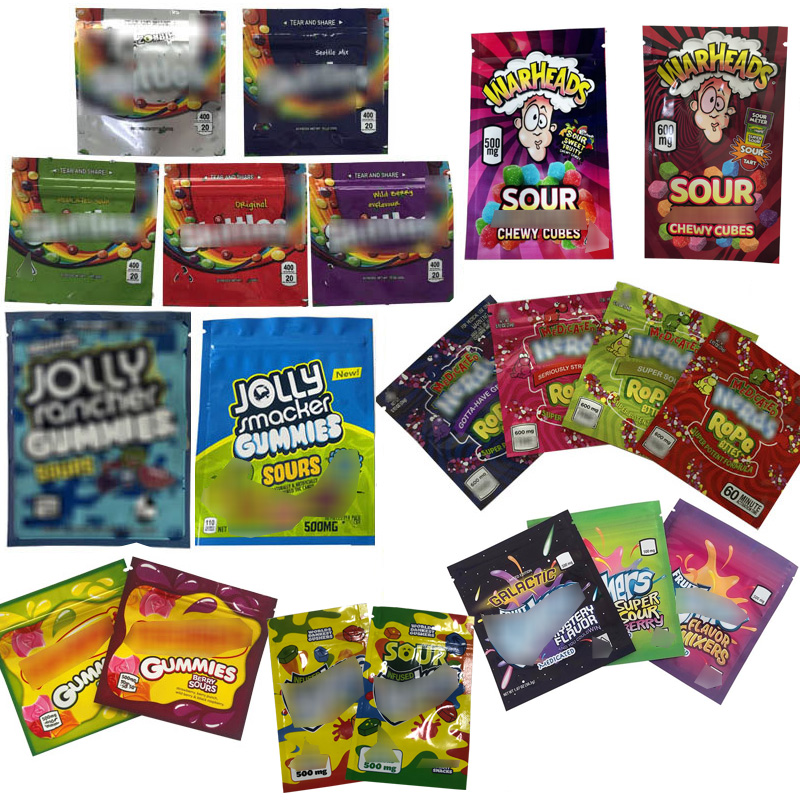 Empty Edibles Packaging Bags 500MG 600MG Warheads Jolly Rancher Gummi Candy Resealable Retail Mylar
Empty Edibles Packaging Bags 500MG 600MG Warheads Jolly Rancher Gummi Candy Resealable Retail Mylar