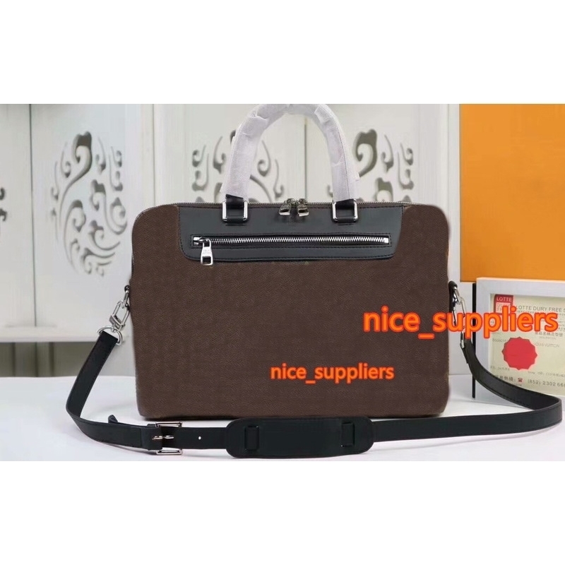 Famous Genuine Leather laptop bag cross body GC#240 Double Zipper business computer bag N48260 With Straps, Black
Famous Genuine Leather laptop bag cross body GC#240 Double Zipper business computer bag N48260 With Straps, Black