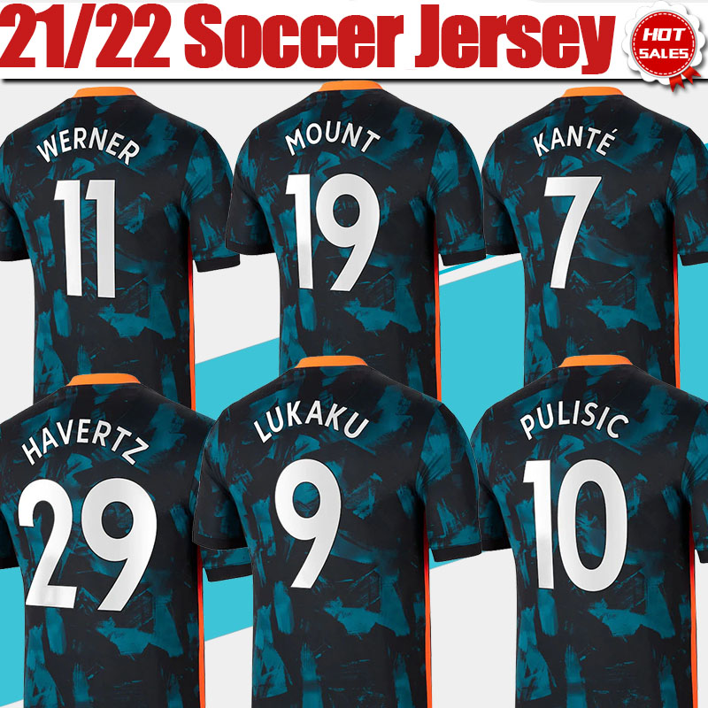 #9 LUKAKU #10 PULISIC #7 KANTE 3rd Soccer Jerseys 21/22 #11 WERNER #19 MOUNT Soccer Shirts 2021/2022 Customized #29 HAVERTZ Football Uniforms, Black;yellow
#9 LUKAKU #10 PULISIC #7 KANTE 3rd Soccer Jerseys 21/22 #11 WERNER #19 MOUNT Soccer Shirts 2021/2022 Customized #29 HAVERTZ Football Uniforms, Black;yellow