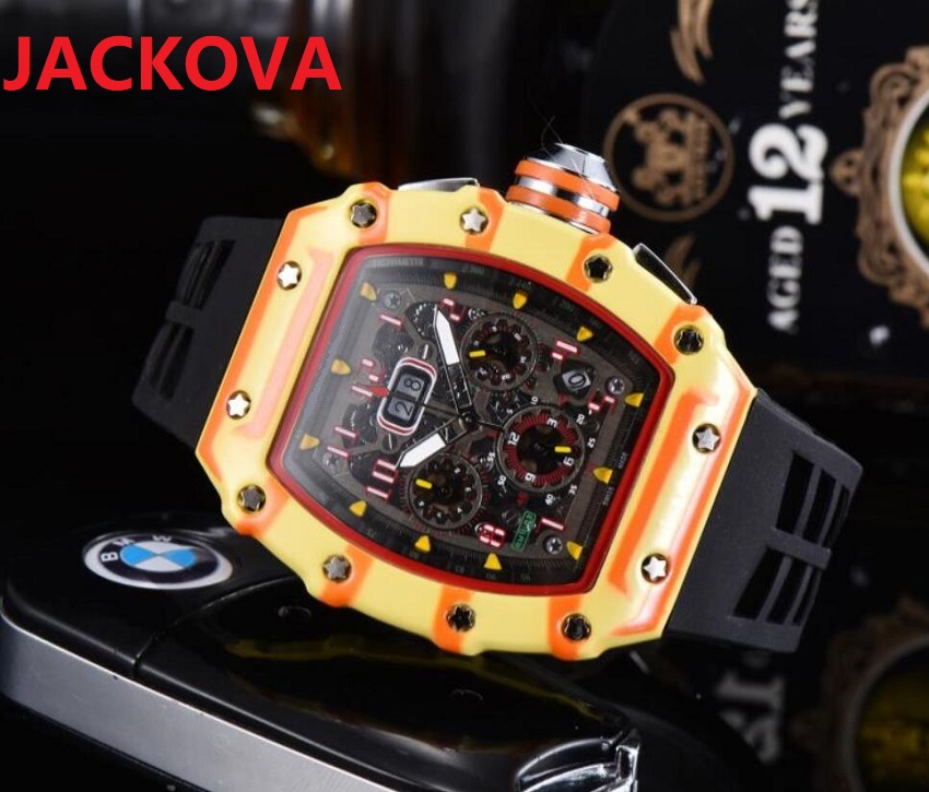 Top Skeleton Dial Designer Mens Watch Rubber Silicone Sapphire Men Day Date Full Functional Fashion Luxury Man nice Watches High Quality Quartz Clock, As pic
Top Skeleton Dial Designer Mens Watch Rubber Silicone Sapphire Men Day Date Full Functional Fashion Luxury Man nice Watches High Quality Quartz Clock, As pic