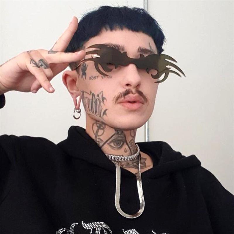 Sunglasses 2021 Fashion Fire Flame Women Men Rimless Cat Sun Glasses Ladies Designer Hip Hop Eyewear FML
Sunglasses 2021 Fashion Fire Flame Women Men Rimless Cat Sun Glasses Ladies Designer Hip Hop Eyewear FML